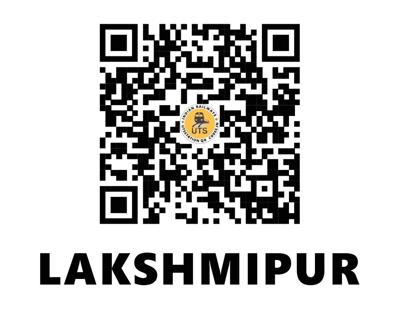 UTS QR Code for LAKSHMIPUR - LKX - ER (WEST BENGAL)